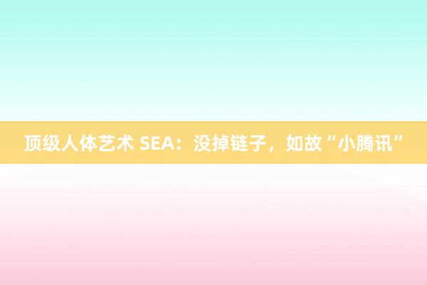 顶级人体艺术 SEA：没掉链子，如故“小腾讯”